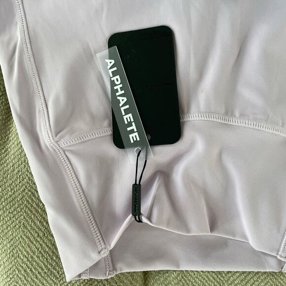 NWT Alphalete Kinetic Pulse Dusty Lilac Lavender Leggings $70 XS - Picture 6 of 7